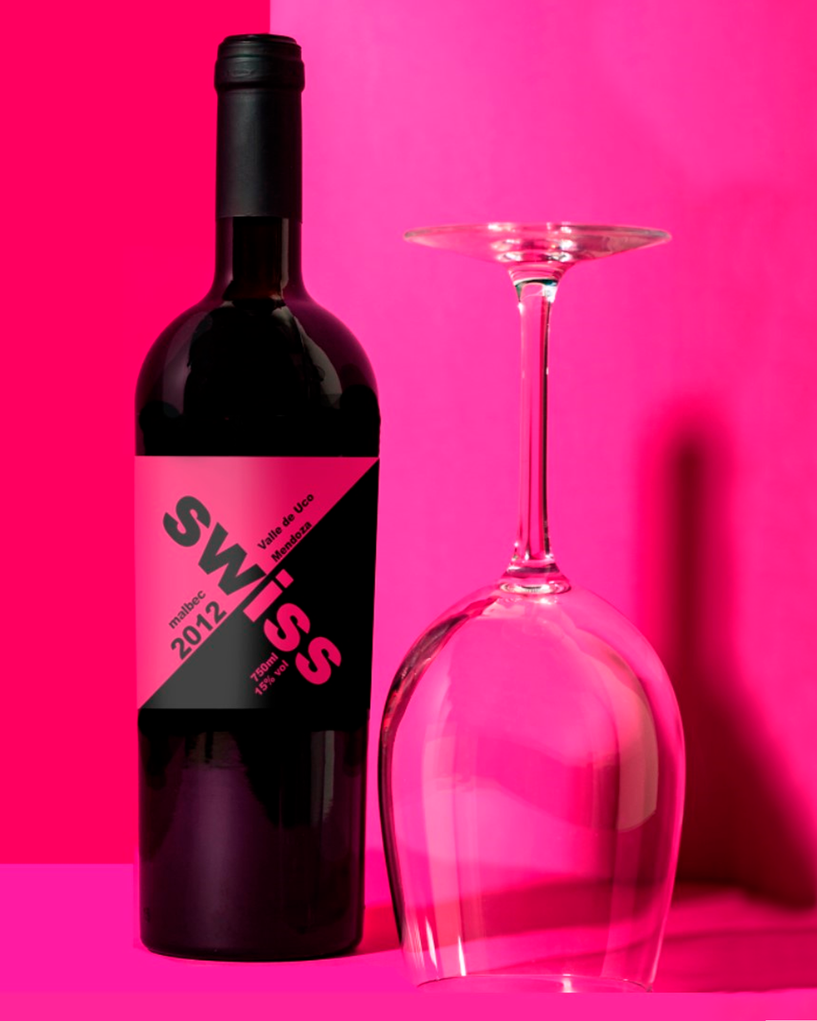 Etiqueta de vino Swiss Malbec